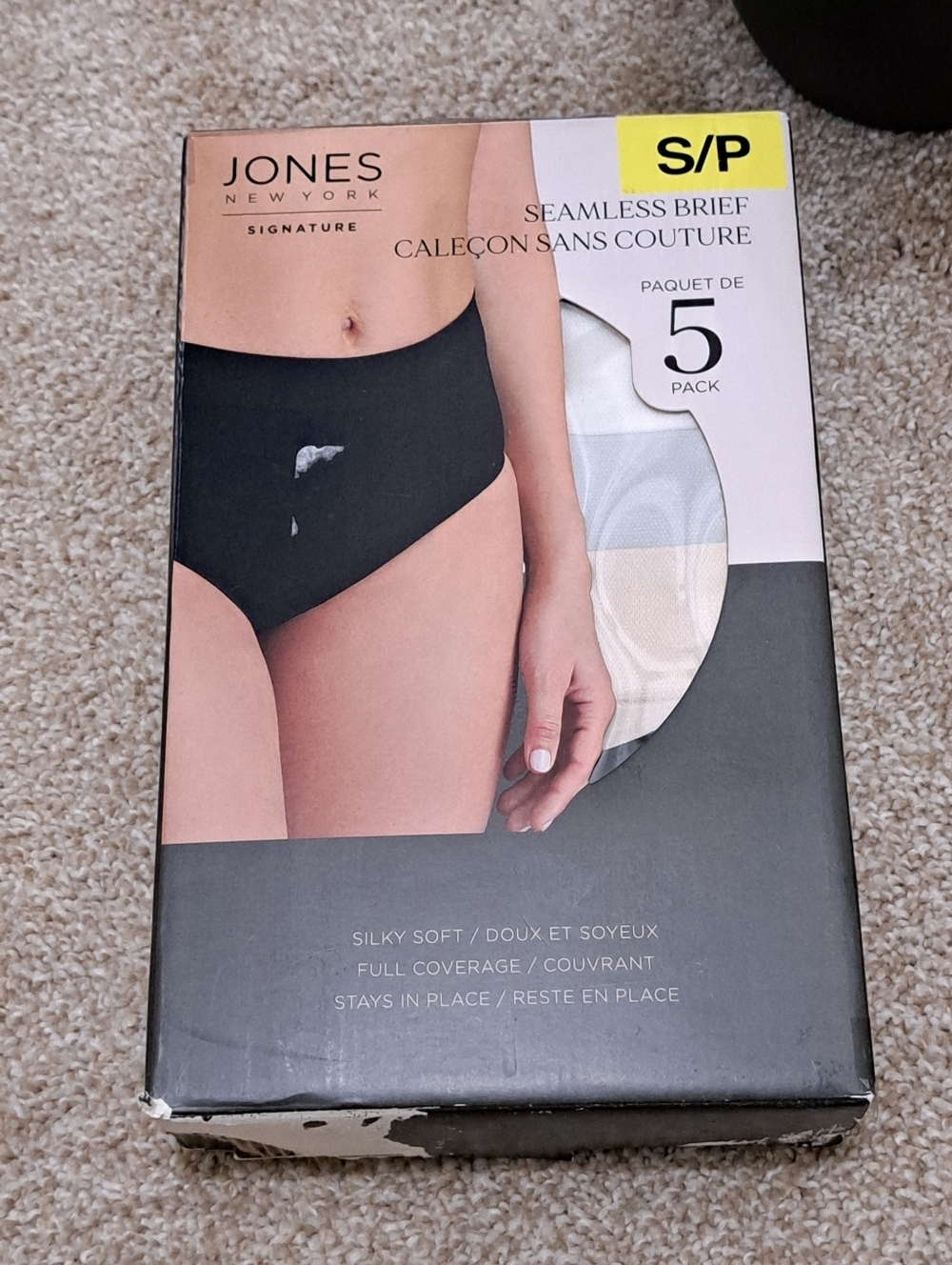 Jones New York Seamless Briefs | 5 Pack Underwear Women's Small Assorted Colours